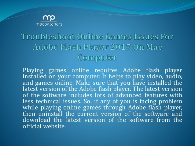 games not requiring adobe flash player for mac